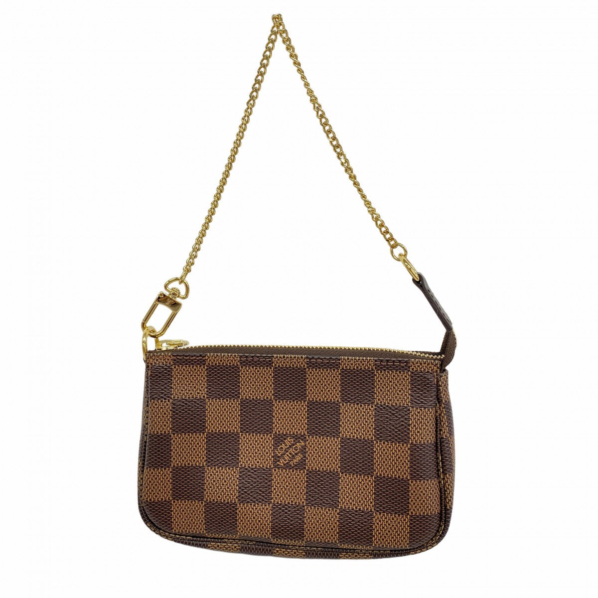 【5gd5543-h】ルイヴィトン ポーチ ダミエ ミニポシェットアクセソワール N58009 エベヌ【中古】レディース