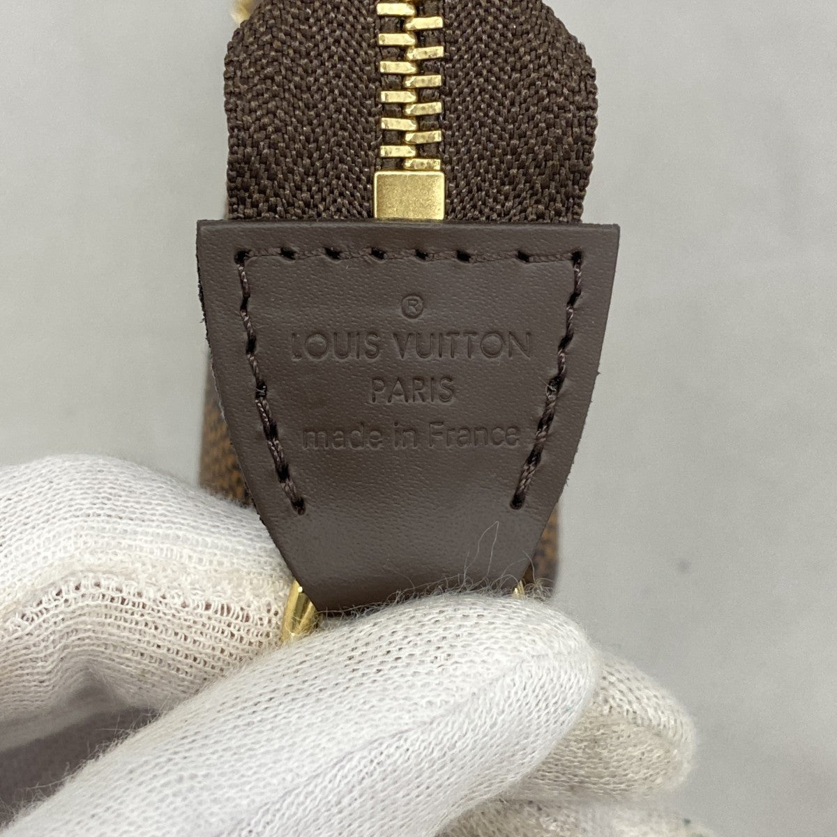 【5gd5543-h】ルイヴィトン ポーチ ダミエ ミニポシェットアクセソワール N58009 エベヌ【中古】レディース