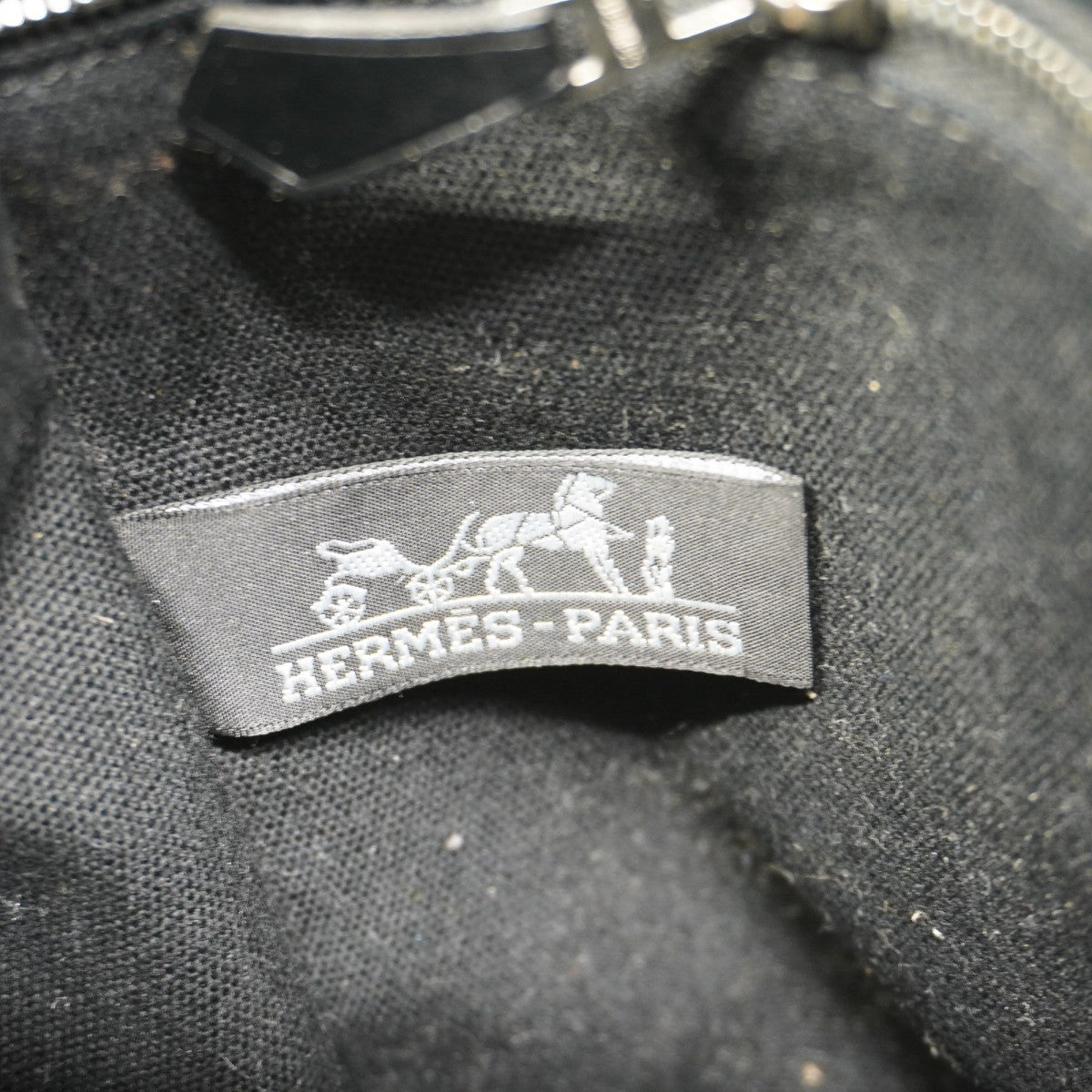 ★SALE【5gd5547-h】エルメス ハンドバッグ サクソーPM キャンバス ブラック シルバー金具【中古】レディース