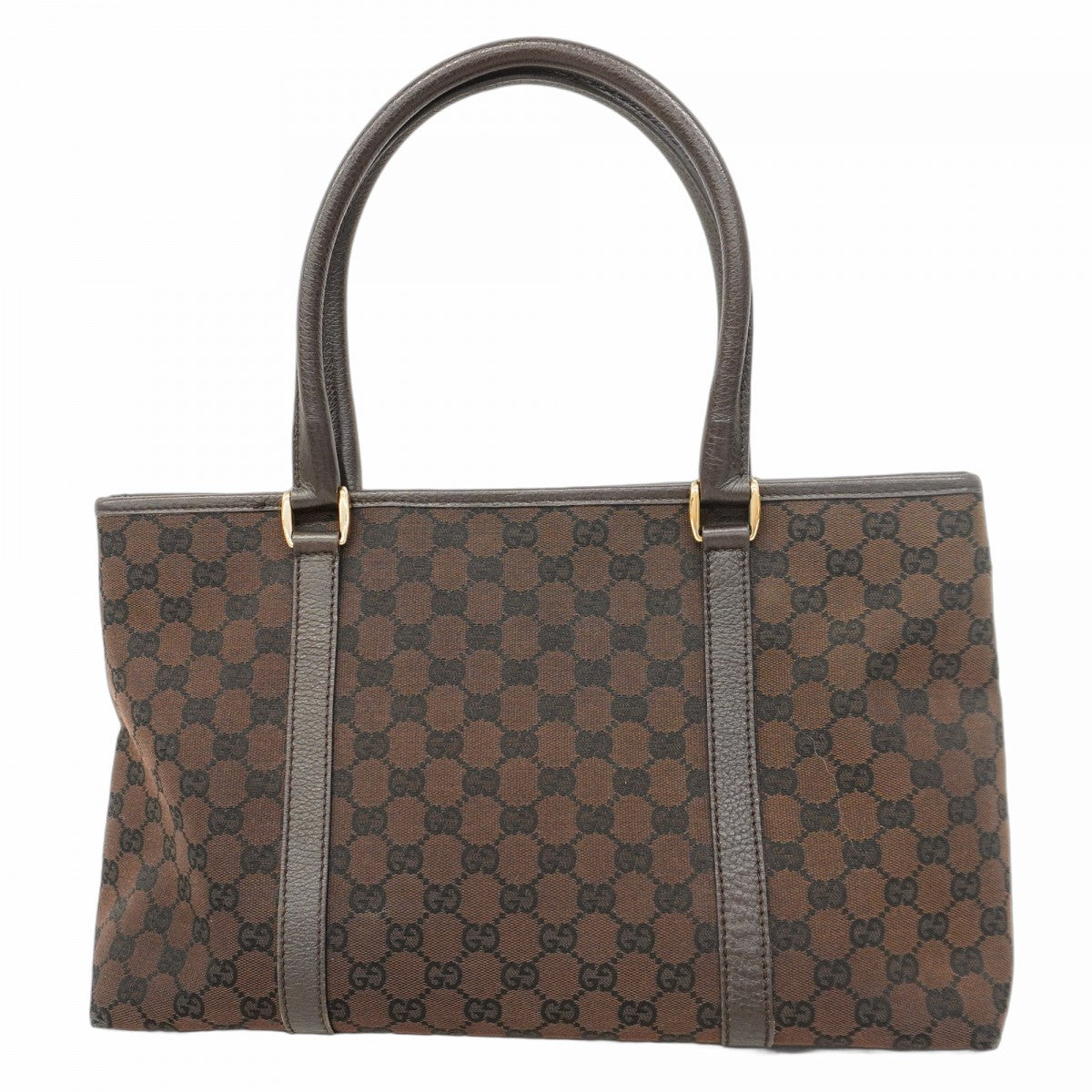 ★SALE【5gd5557-h】グッチ トートバッグ GGキャンバス 257302 キャンバス ブラウン ゴールド金具【中古】レディース