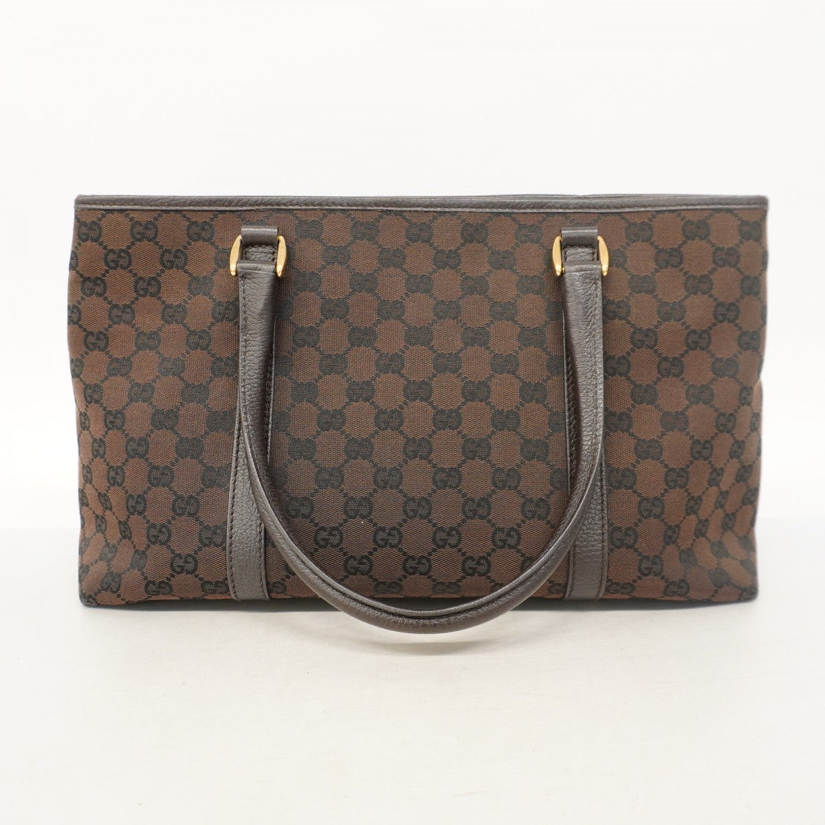★SALE【5gd5557-h】グッチ トートバッグ GGキャンバス 257302 キャンバス ブラウン ゴールド金具【中古】レディース
