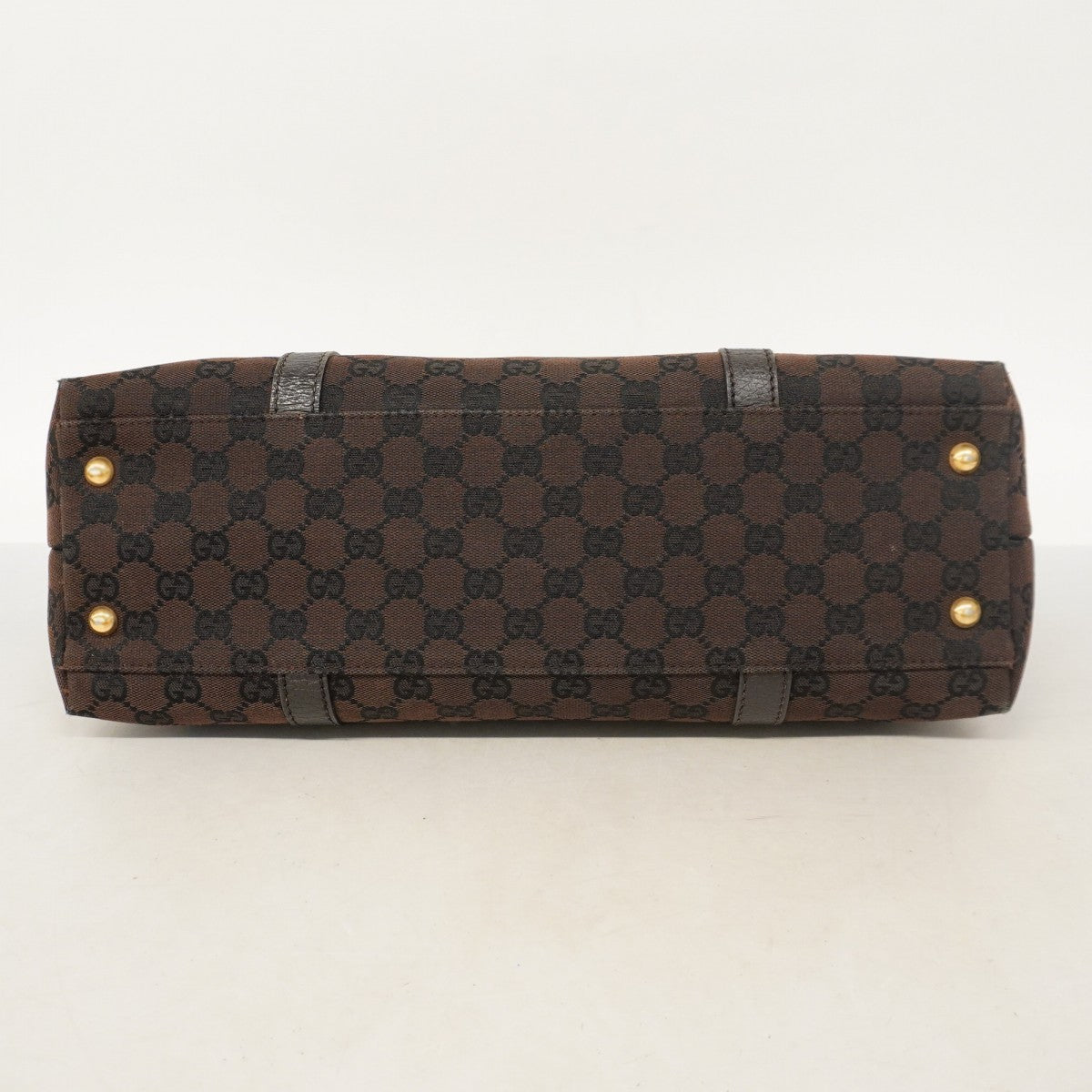 ★SALE【5gd5557-h】グッチ トートバッグ GGキャンバス 257302 キャンバス ブラウン ゴールド金具【中古】レディース