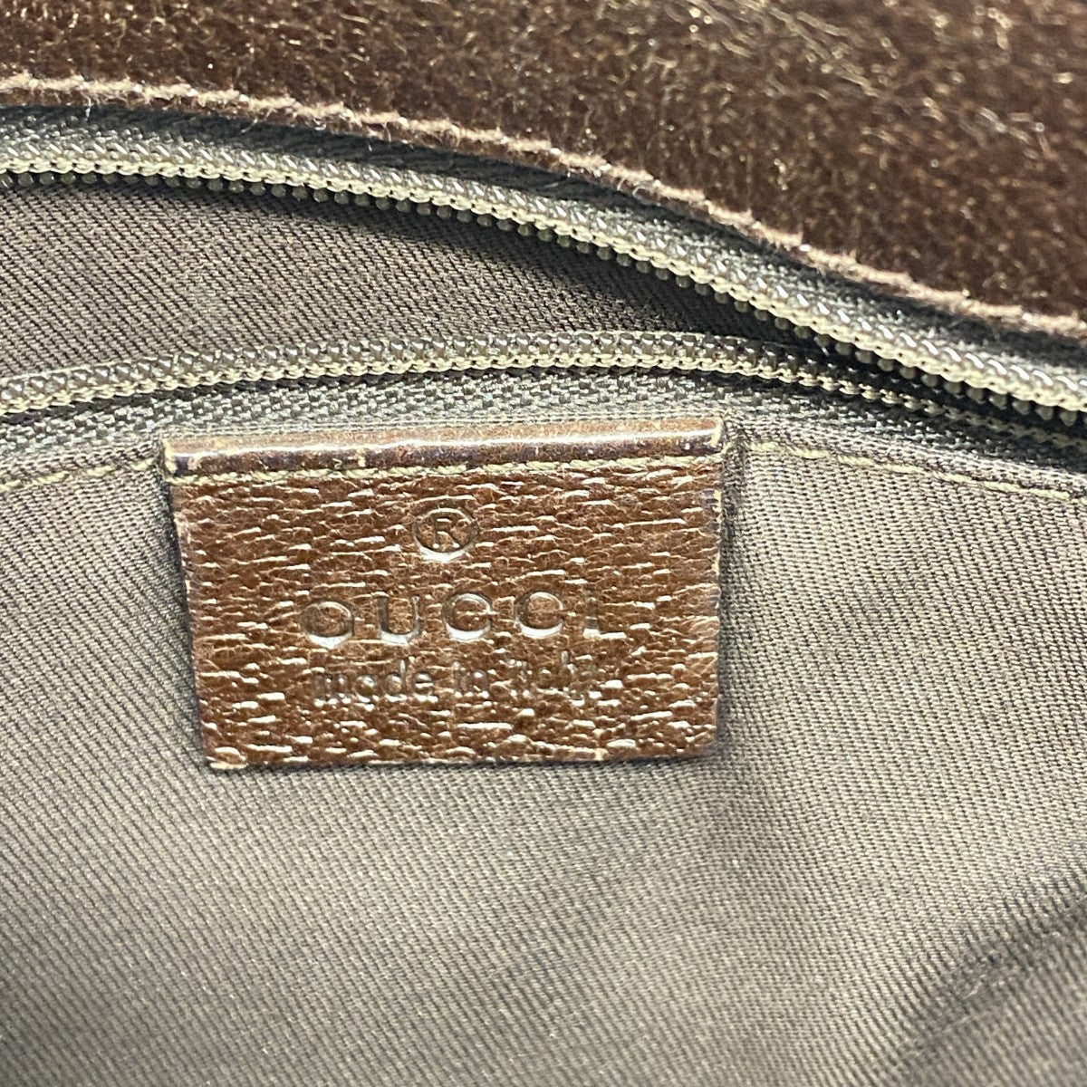 【5ge5609-h】グッチ ショルダーバッグ GGキャンバス 120841 キャンバス ブラウン シルバー金具【中古】レディース