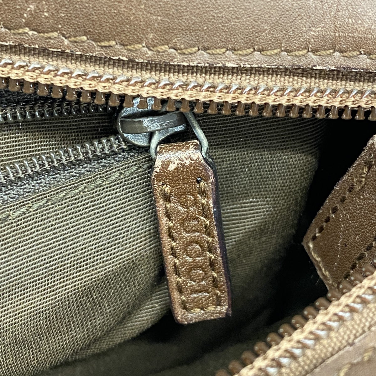 【5ge5646-h】グッチ ハンドバッグ GGキャンバス 33890 キャンバス ブラウン シルバー金具【中古】レディース