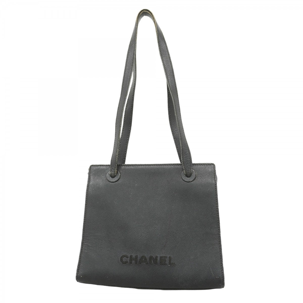 ★SALE【5ge5653-h】シャネル ショルダーバッグ レザー ブラック ゴールド金具【中古】レディース