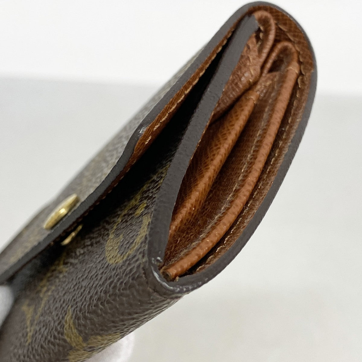 【5ge5671-h】ルイヴィトン コインケース モノグラム ポルトモネプラ M61930 ブラウン【中古】レディース