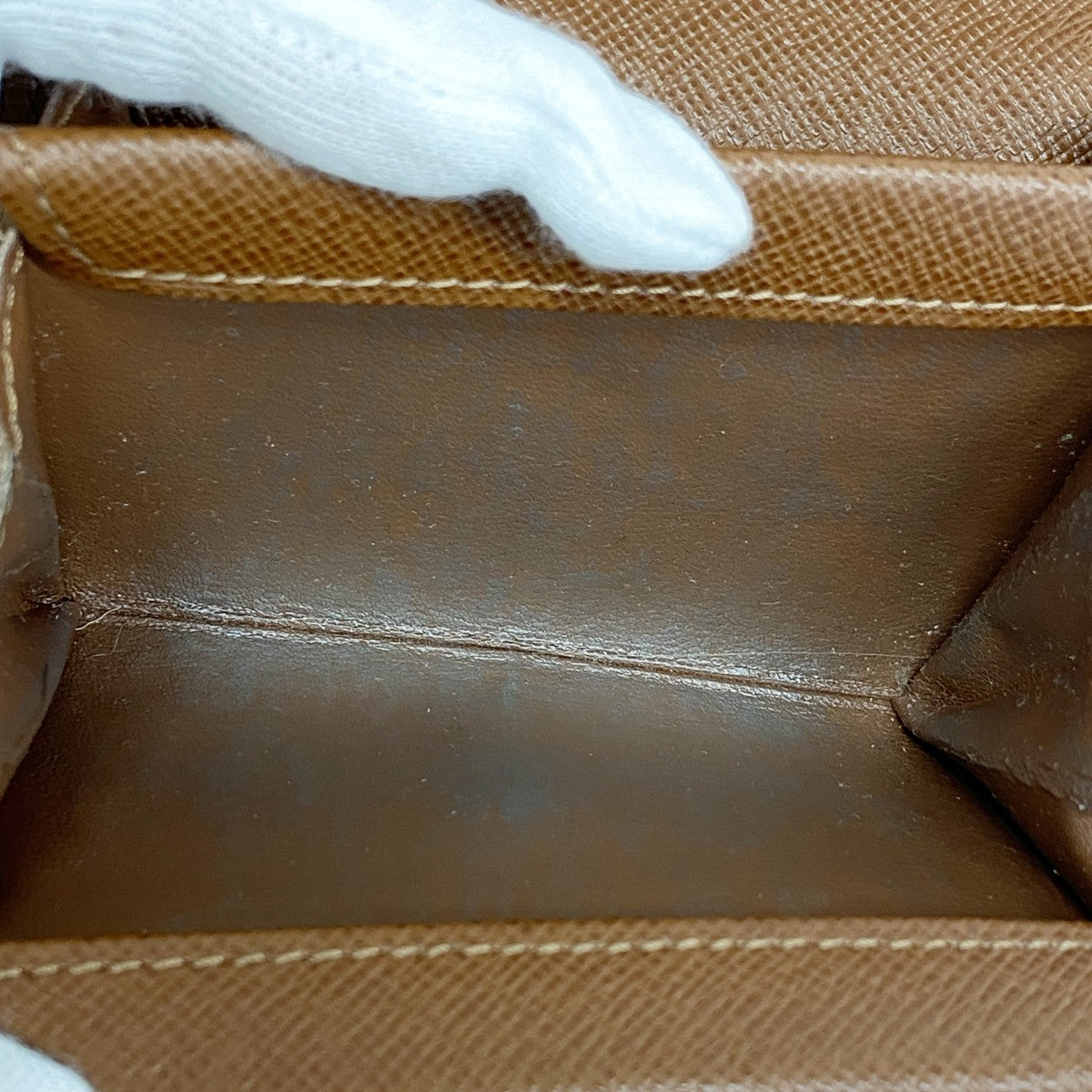 【5ge5671-h】ルイヴィトン コインケース モノグラム ポルトモネプラ M61930 ブラウン【中古】レディース
