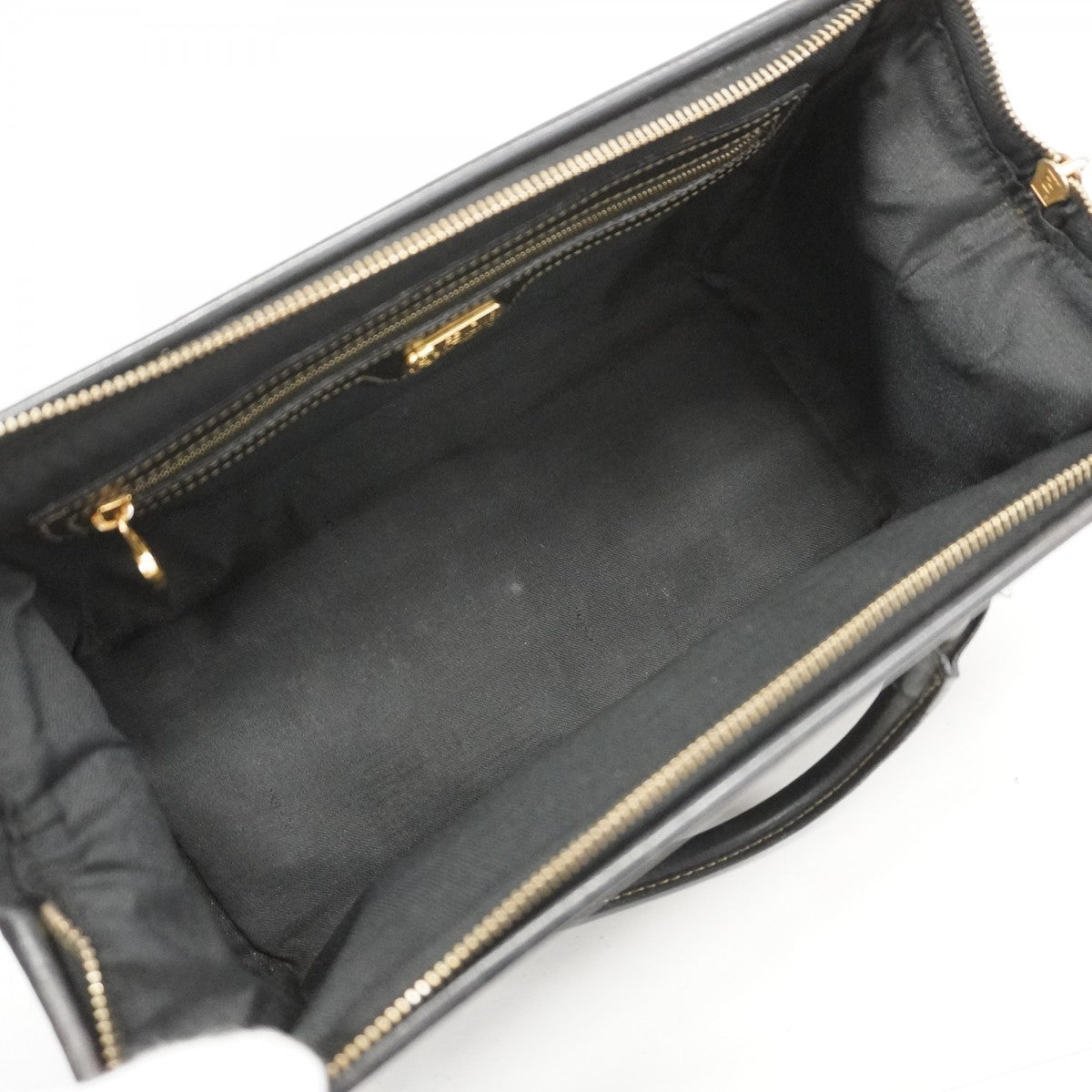 ★SALE【5ge5699-h】フェンディ ハンドバッグ ペカン PVC ブラウン ブラック ゴールド金具【中古】レディース