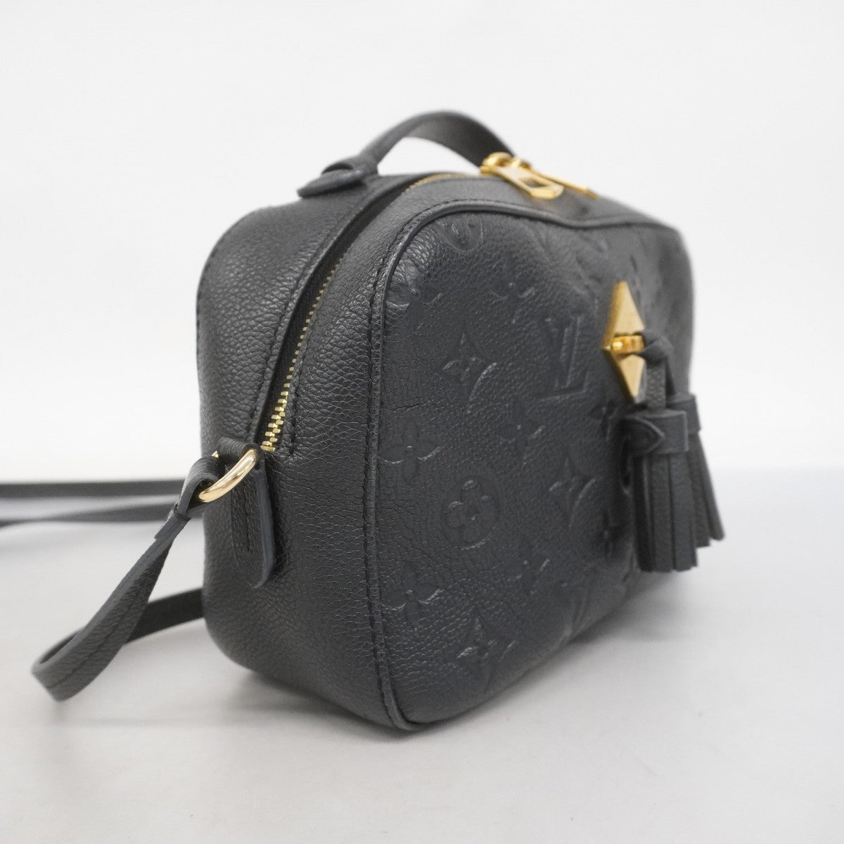 【5ge5745-h】ルイヴィトン ショルダーバッグ モノグラム・アンプラント サントンジュ M44593 ノワール【中古】レディース