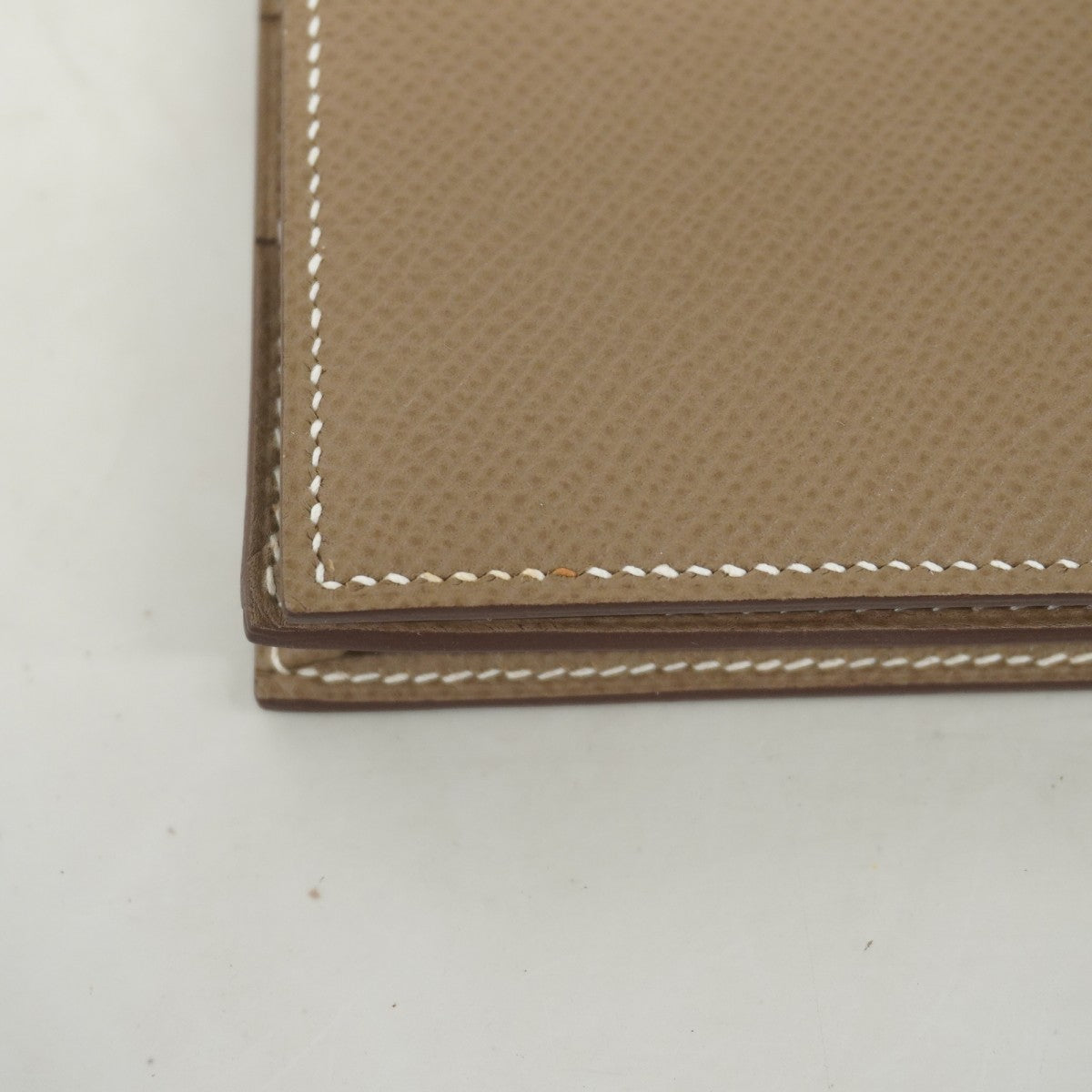 【5ge5811-h】エルメス 長財布 ベアンスフレ ヴォーエプソン エトゥープ ゴールド金具 C刻印【中古】メンズ レディース ユニセックス