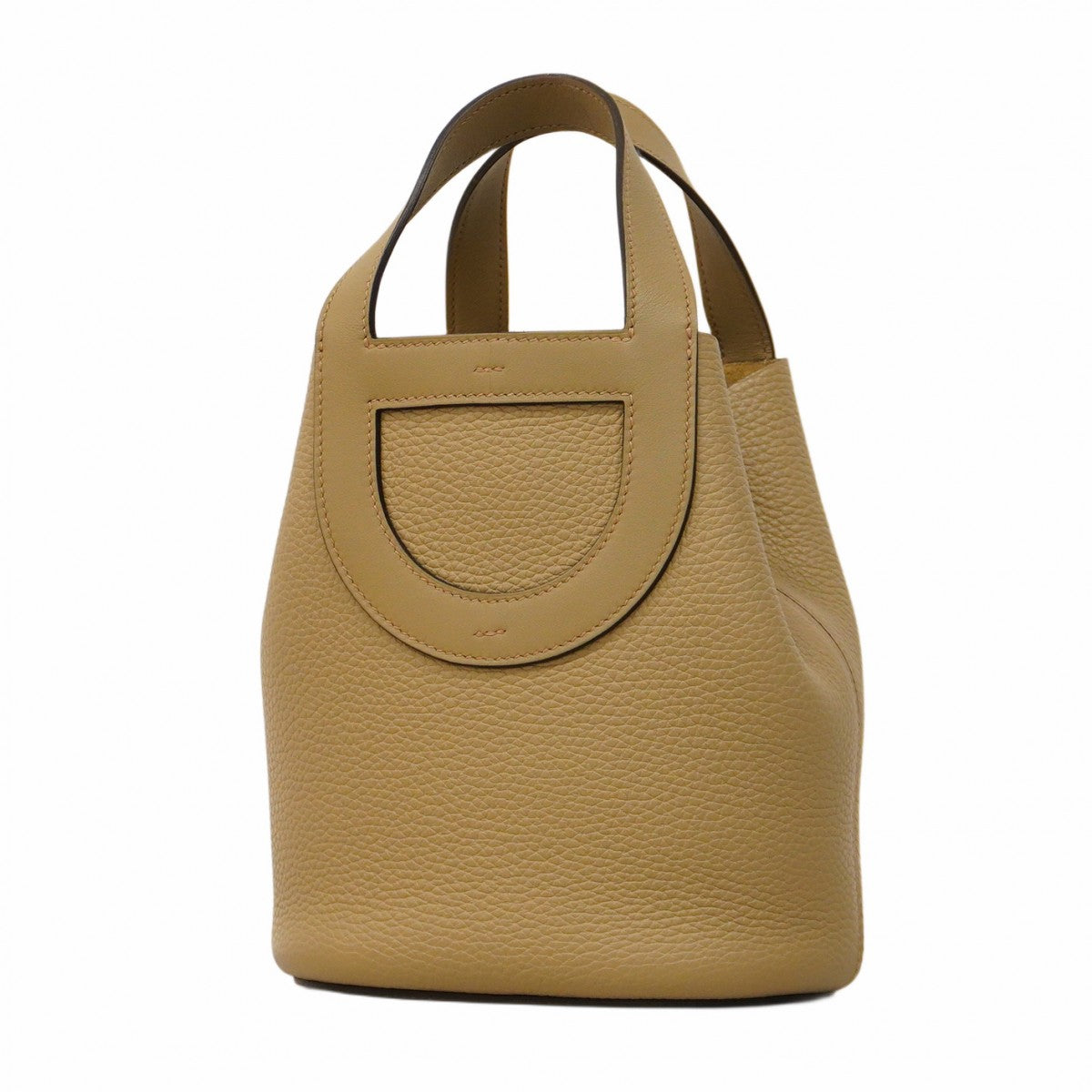 【5ge5836-h】エルメス ハンドバッグ インザループ18 トリヨンクレマンス ベージュマルファ ゴールド金具 B刻印【中古】レディース