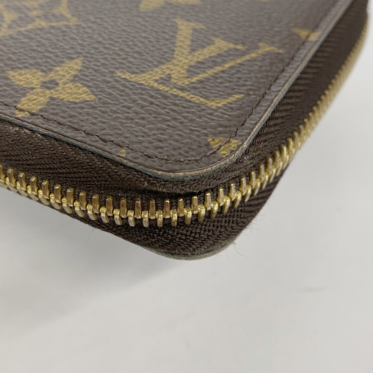 ★SALE【5ge5889-h】ルイヴィトン 長財布 モノグラム ジッピーウォレット M41895 ブラウン フューシャ【中古】レディース