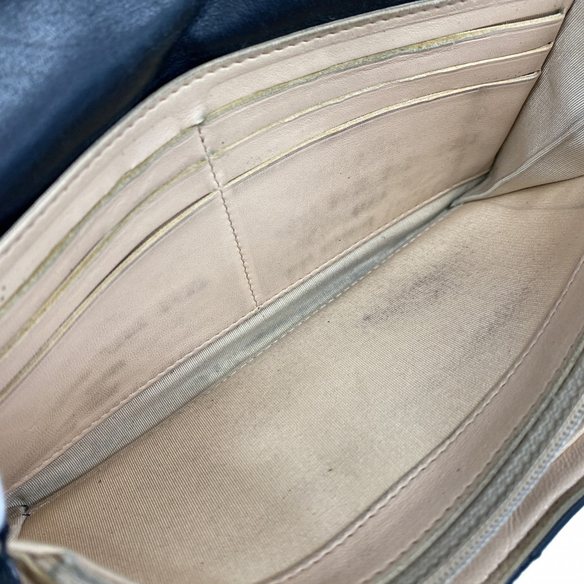 【5ge5890-h】シャネル 長財布 カメリア ラムスキン ブラック シルバー金具【中古】レディース