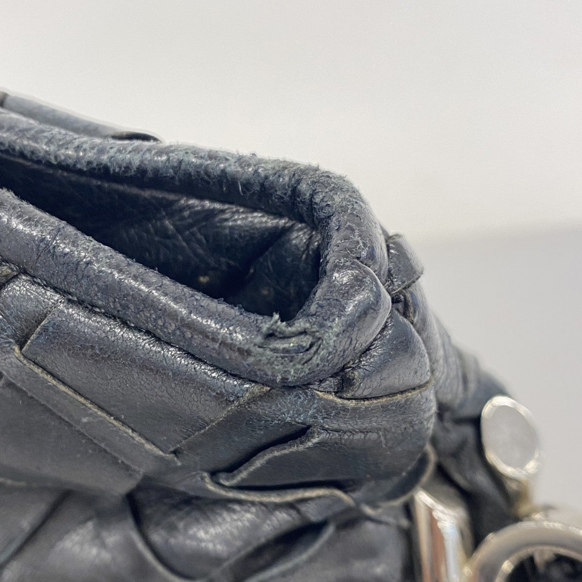 【5ge5891-h】シャネル ショルダーバッグ チェーンショルダー ラムスキン ブラック シルバー金具【中古】レディース