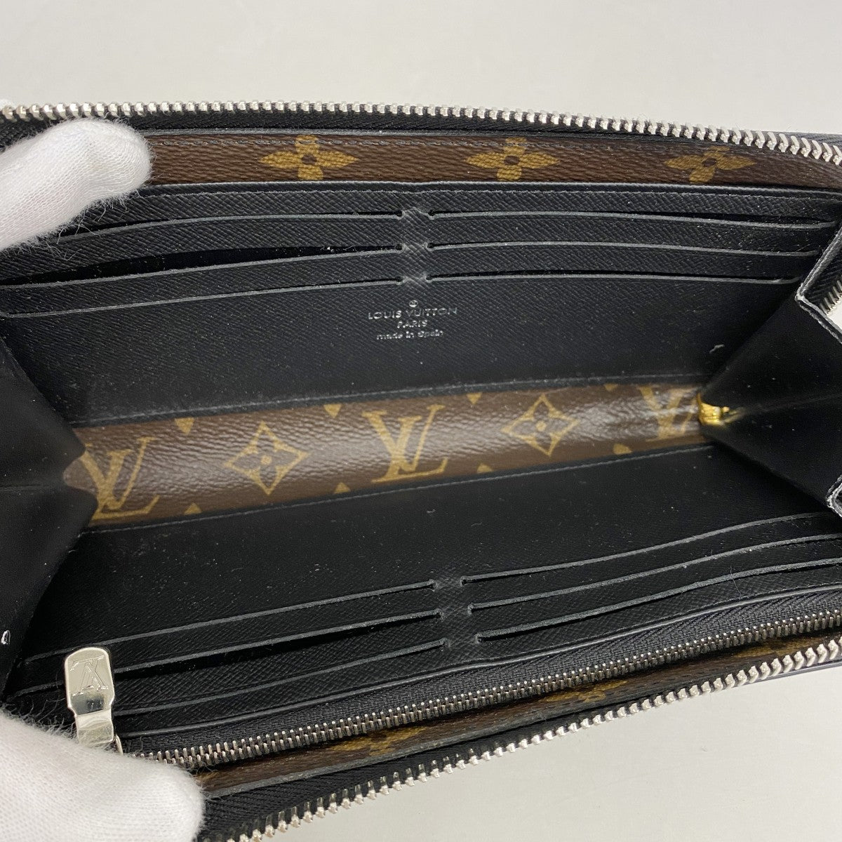 ★SALE【5ge6293-h】ルイヴィトン 長財布 モノグラム・マカサー ジッピードラゴンヌ M69407 ブラウン ブラック【中古】メンズ