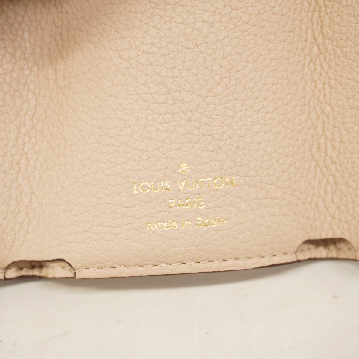★SALE【5ge6348-h】ルイヴィトン 三つ折り財布 トリヨン ポルトフォイユロックミニ M69340 グレージュ【中古】レディース
