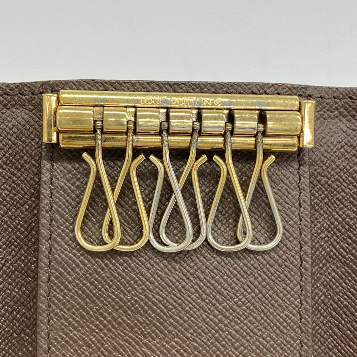 ★SALE【5ge6398-h】ルイヴィトン キーケース ダミエ ミュルティクレ6 N62630 エベヌ【中古】メンズ レディース ユニセックス