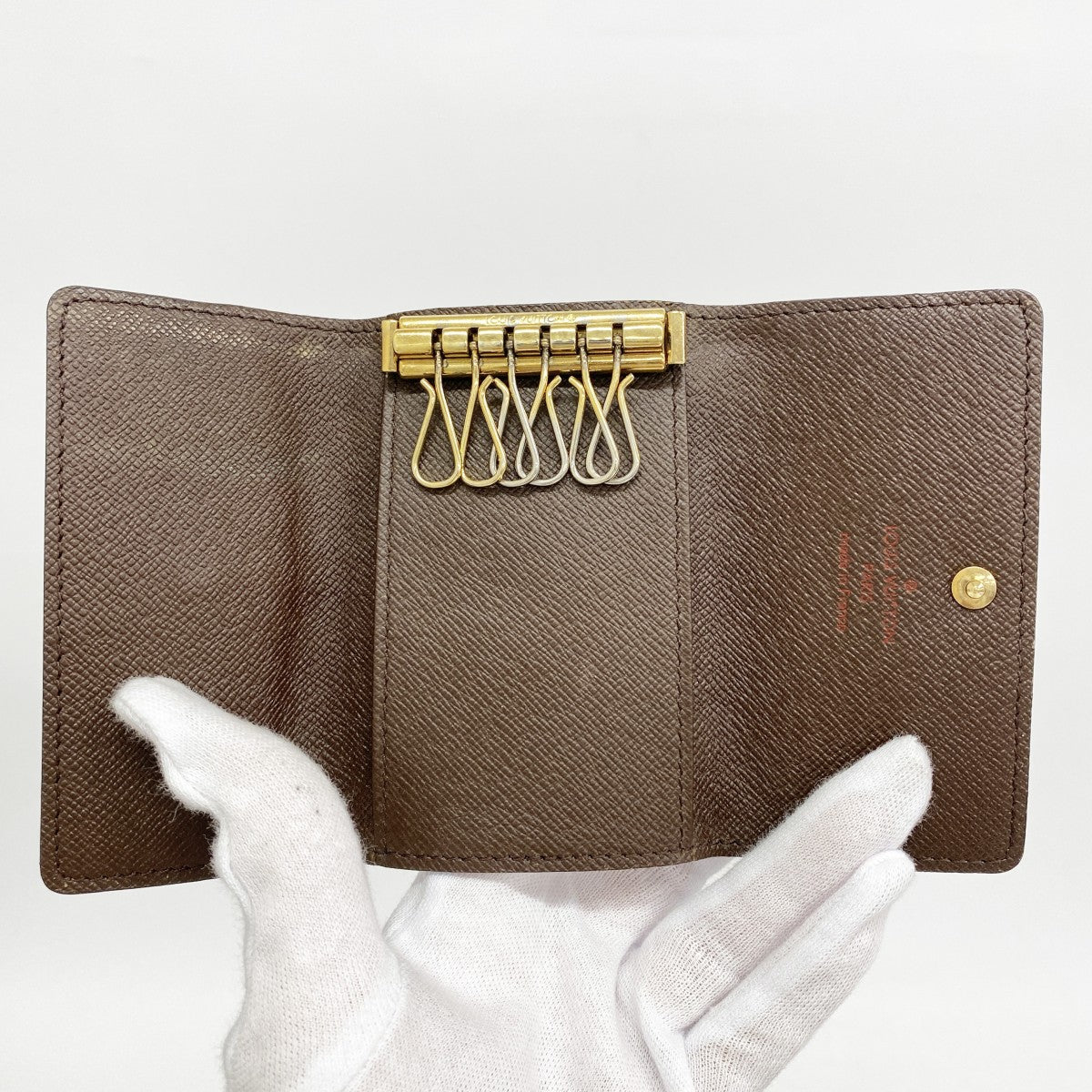 ★SALE【5ge6398-h】ルイヴィトン キーケース ダミエ ミュルティクレ6 N62630 エベヌ【中古】メンズ レディース ユニセックス