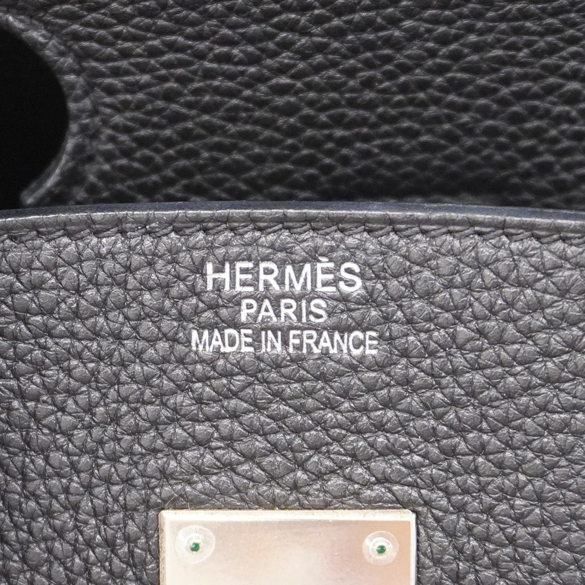 【5ha0185-h】エルメス ハンドバッグ バーキン35 トゴ ブラック シルバー金具 □N刻印【中古】レディース