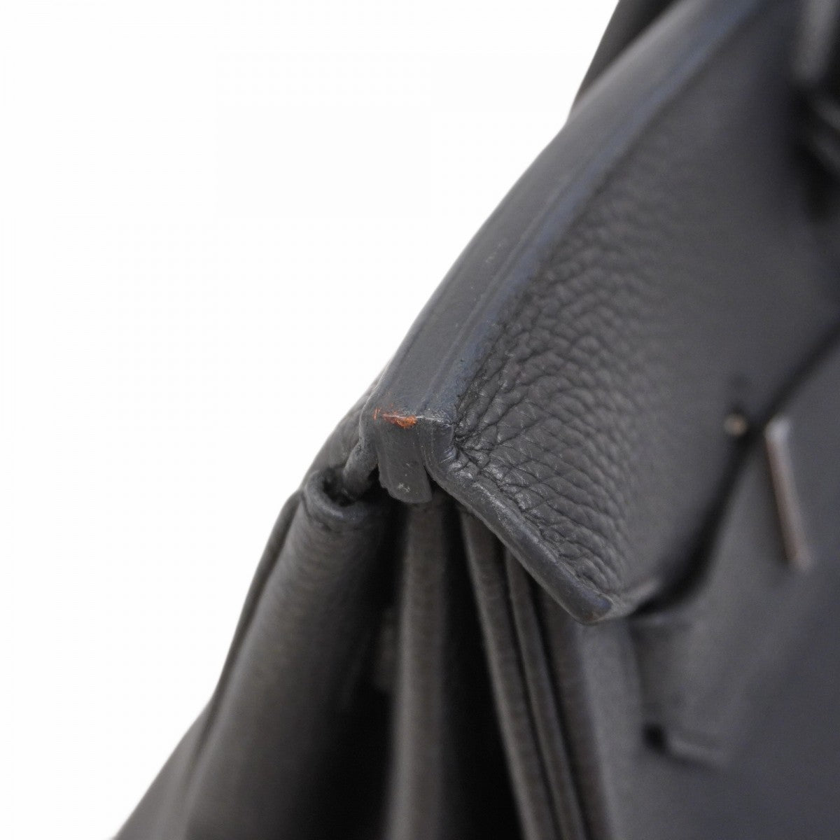 【5ha0185-h】エルメス ハンドバッグ バーキン35 トゴ ブラック シルバー金具 □N刻印【中古】レディース
