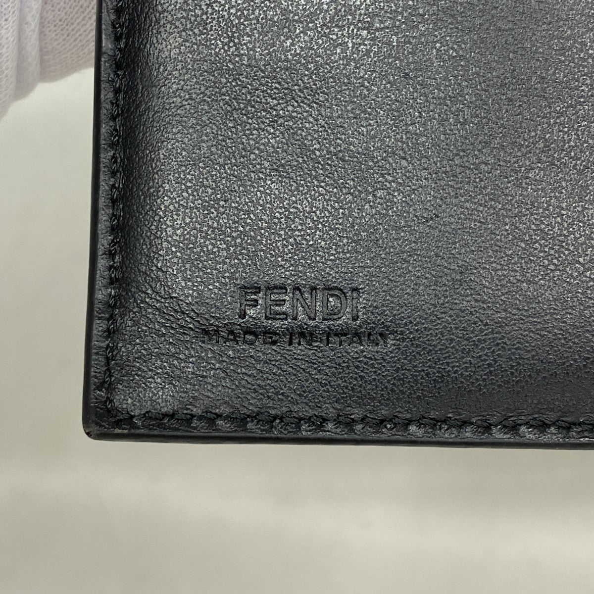 ★在庫処分★最終価格★SALE【5ha0189-h】フェンディ 財布 ズッカ PVC レザー グレー ブラック イエロー シルバー金具【中古】メンズ