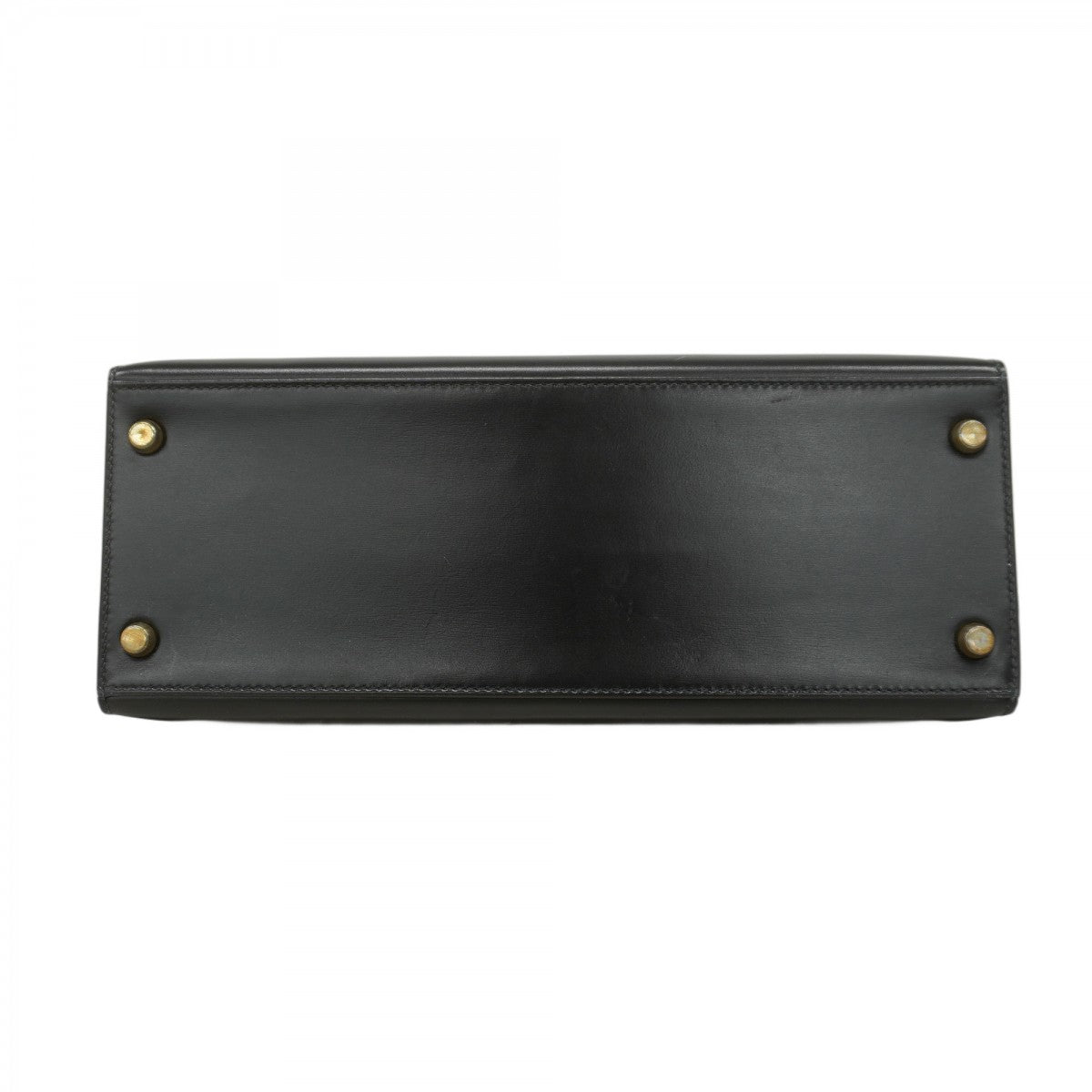 ★SALE【5hb0561-h】エルメス ハンドバッグ ケリー28 ボックスカーフ ブラック ゴールド金具 ○R刻印【中古】レディース