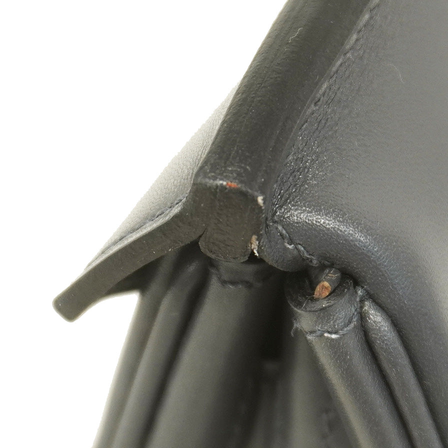 【5hb0958】エルメス ハンドバッグ バーキン30 トワルアッシュ ボックスカーフ アルドワーズ シルバー金具 □K刻印【中古】レディース