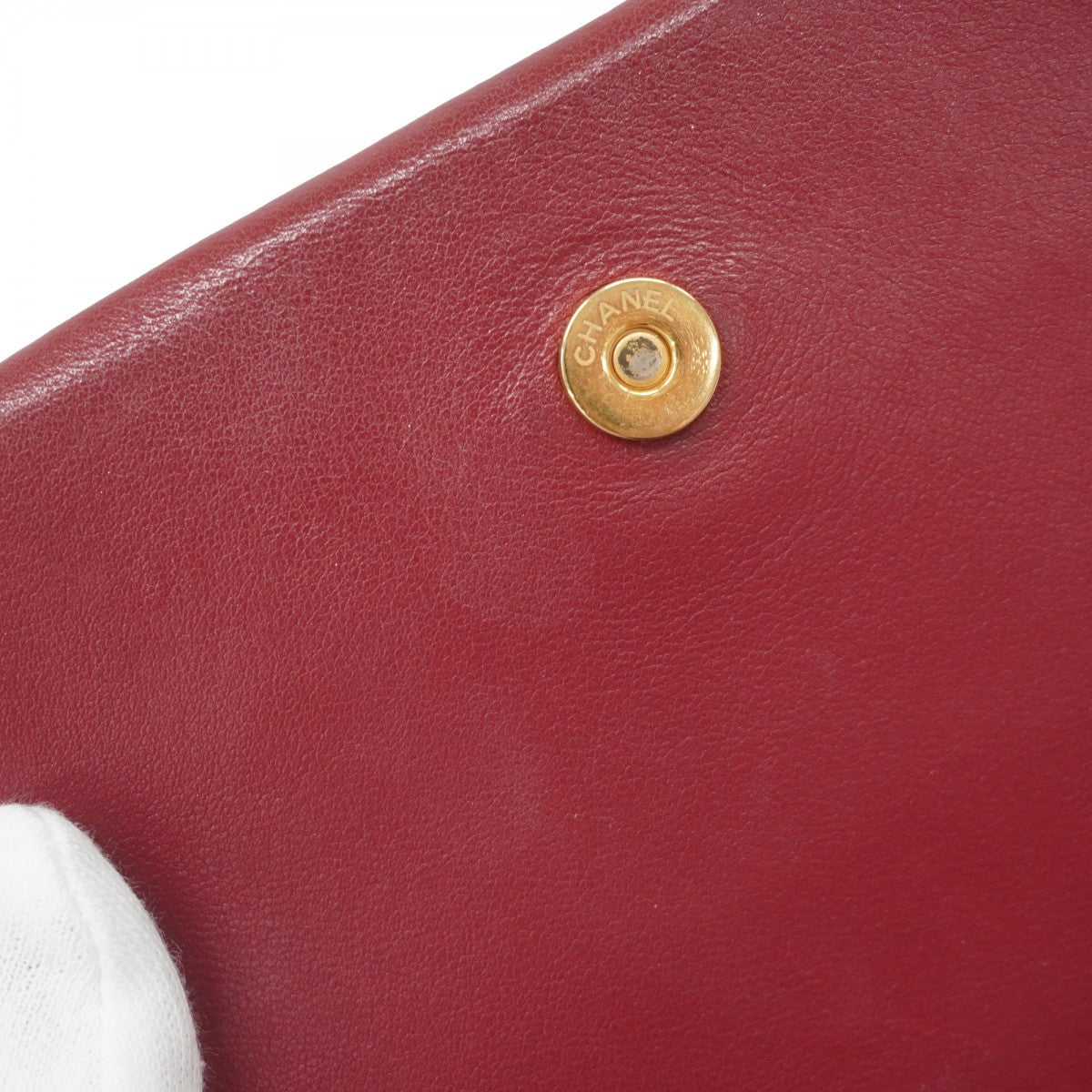 ★最終価格★SALE【5hb1001-h】シャネル ショルダーバッグ ミニマトラッセ チェーンショルダー ラムスキン ボルドー ゴールド金具【中古】レディース
