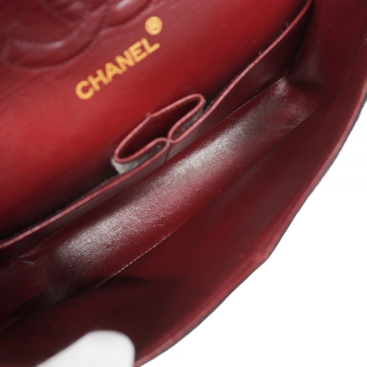 ★最終価格★SALE【5hb1002-h】シャネル ショルダーバッグ Wフラップ Wチェーン マトラッセ ラムスキン ブラック ゴールド金具【中古】レディース