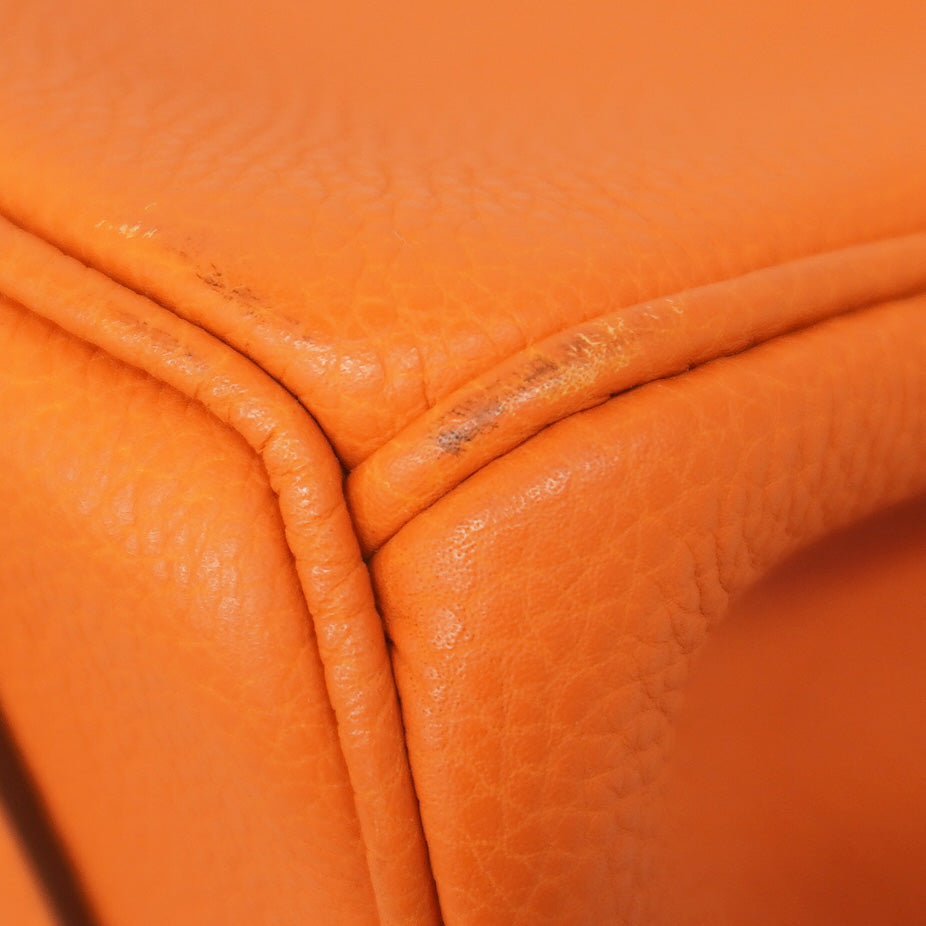 【5hb1005】エルメス ハンドバッグ バーキン40 トゴ オレンジ ゴールド金具 □H刻印【中古】メンズ