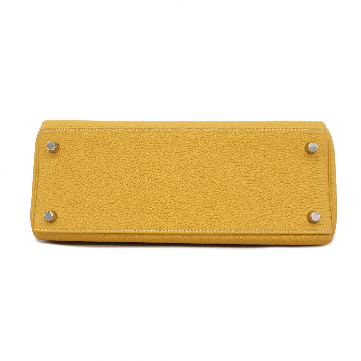 【5hb1074】エルメス ハンドバッグ ケリー28 トゴ カリー シルバー金具 □L刻印【中古】レディース