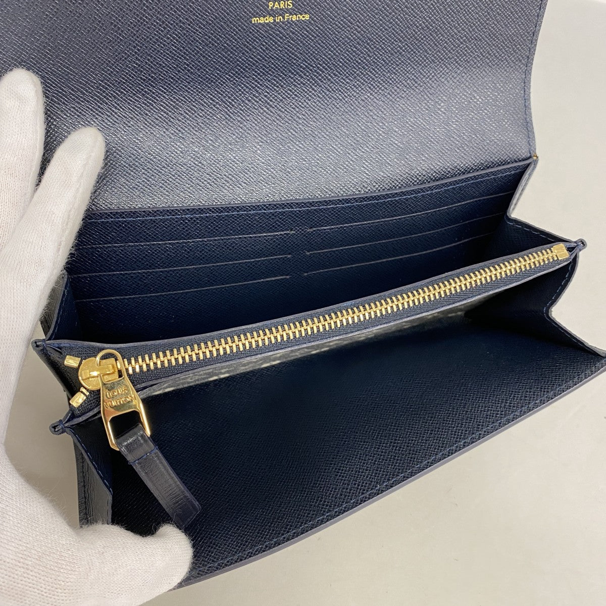 ★SALE【5hb1205】ルイヴィトン 長財布 モノグラム・イディール ポルトフォイユサラ M60456 アンクル【中古】レディース