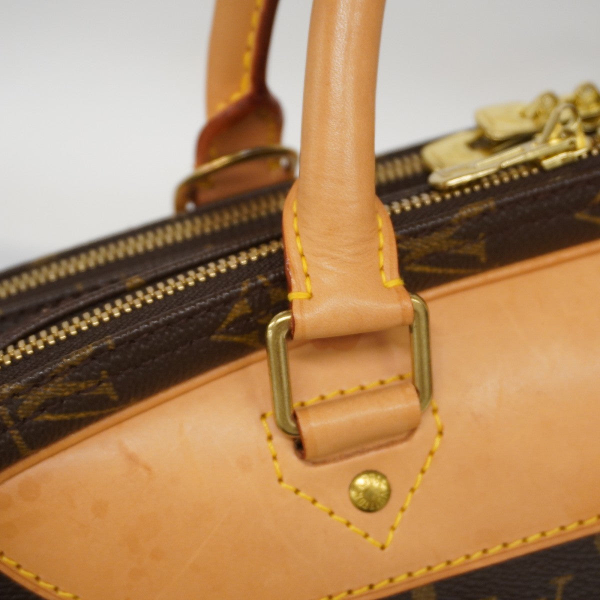 【5hb1531】ルイヴィトン ボストンバッグ モノグラム アリゼ24H M41399 ブラウン【中古】メンズ レディース ユニセックス