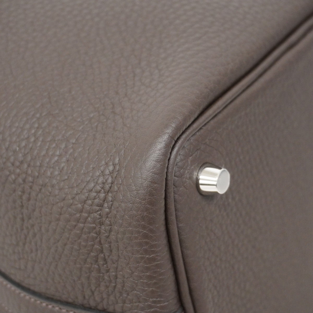 ★SALE【5hb1662-h】エルメス ハンドバッグ ピコタンロックPM トリヨンクレマンス エベーヌ シルバー金具 K刻印【中古】レディース