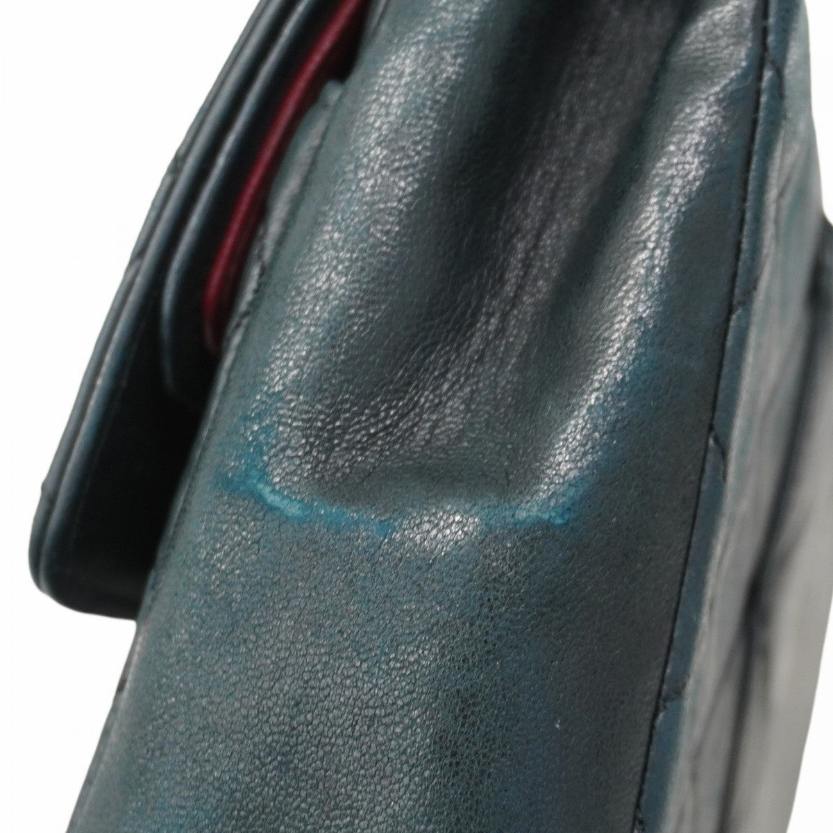 ★SALE【5hb1672-h】シャネル ショルダーバッグ マトラッセ Wフラップ Wチェーン ラムスキン ブラック ゴールド金具【中古】レディース