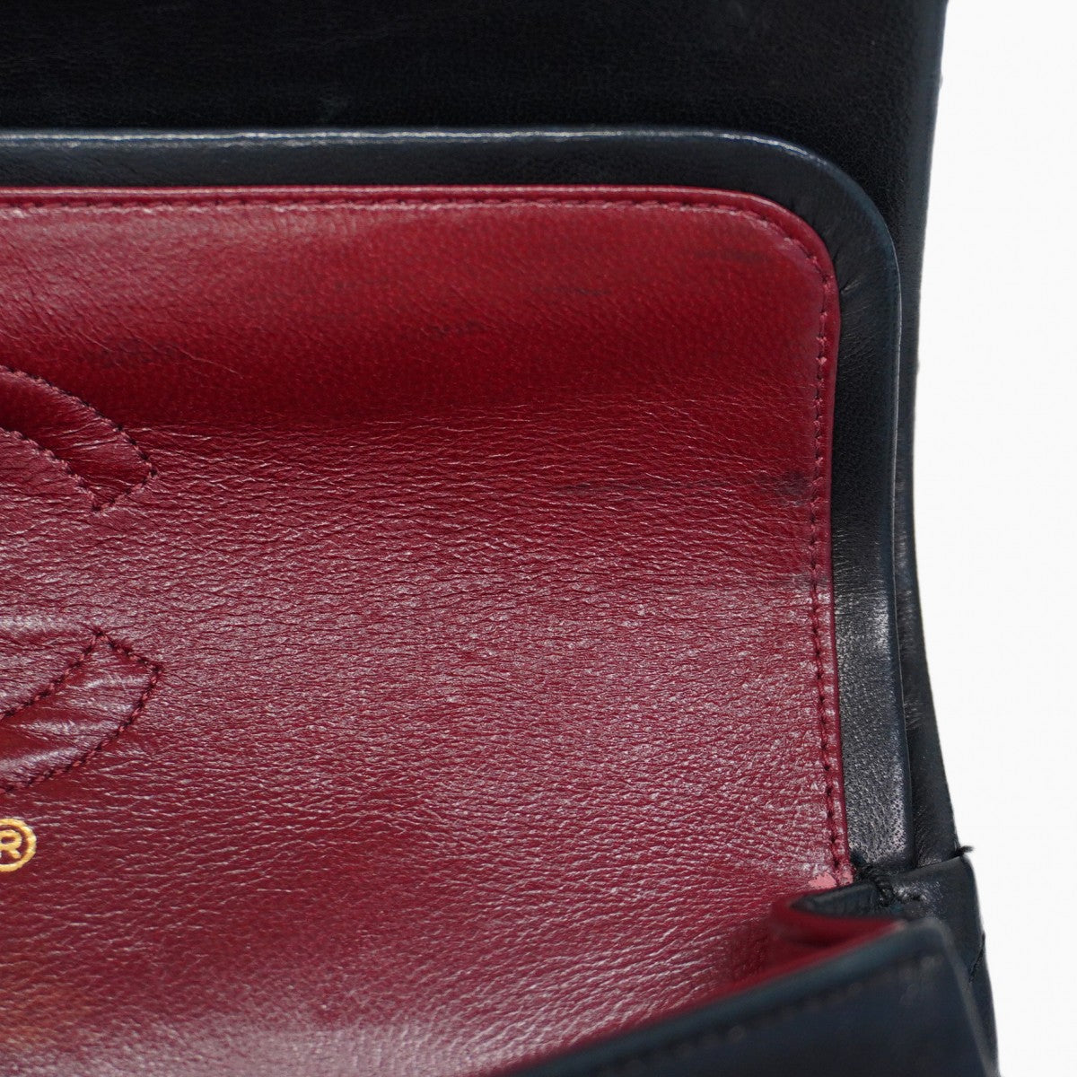 ★SALE【5hc1817-h】シャネル ショルダーバッグ マトラッセ Wフラップ Wチェーン ラムスキン ブラック ゴールド金具【中古】レディース