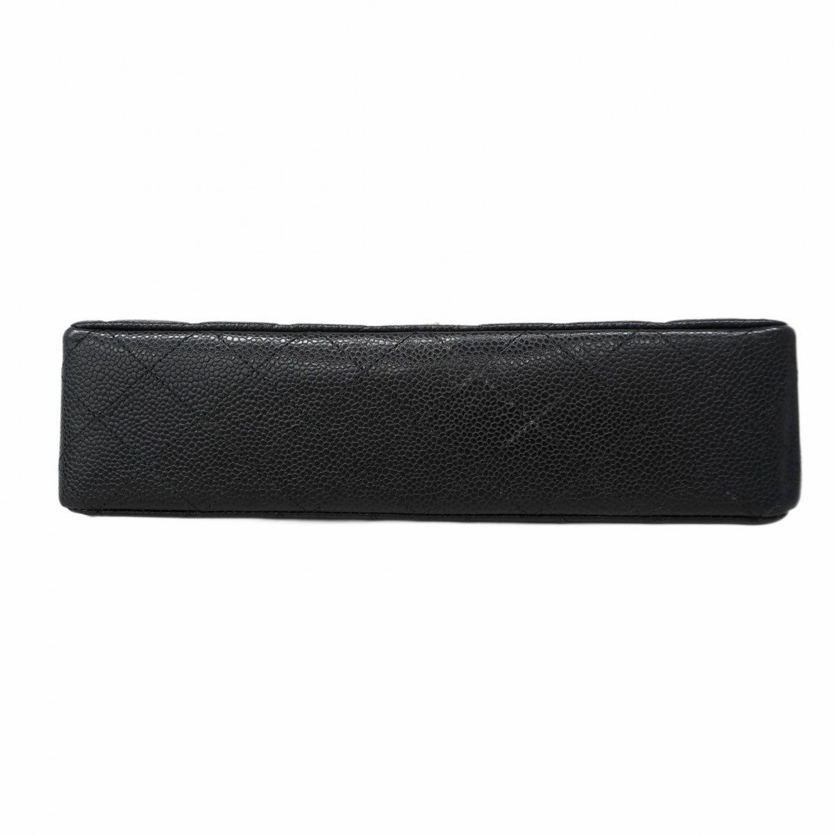 ★SALE【5hc1882-h】シャネル ショルダーバッグ マトラッセ Wフラップ Wチェーン キャビアスキン ブラック シルバー金具【中古】レディース