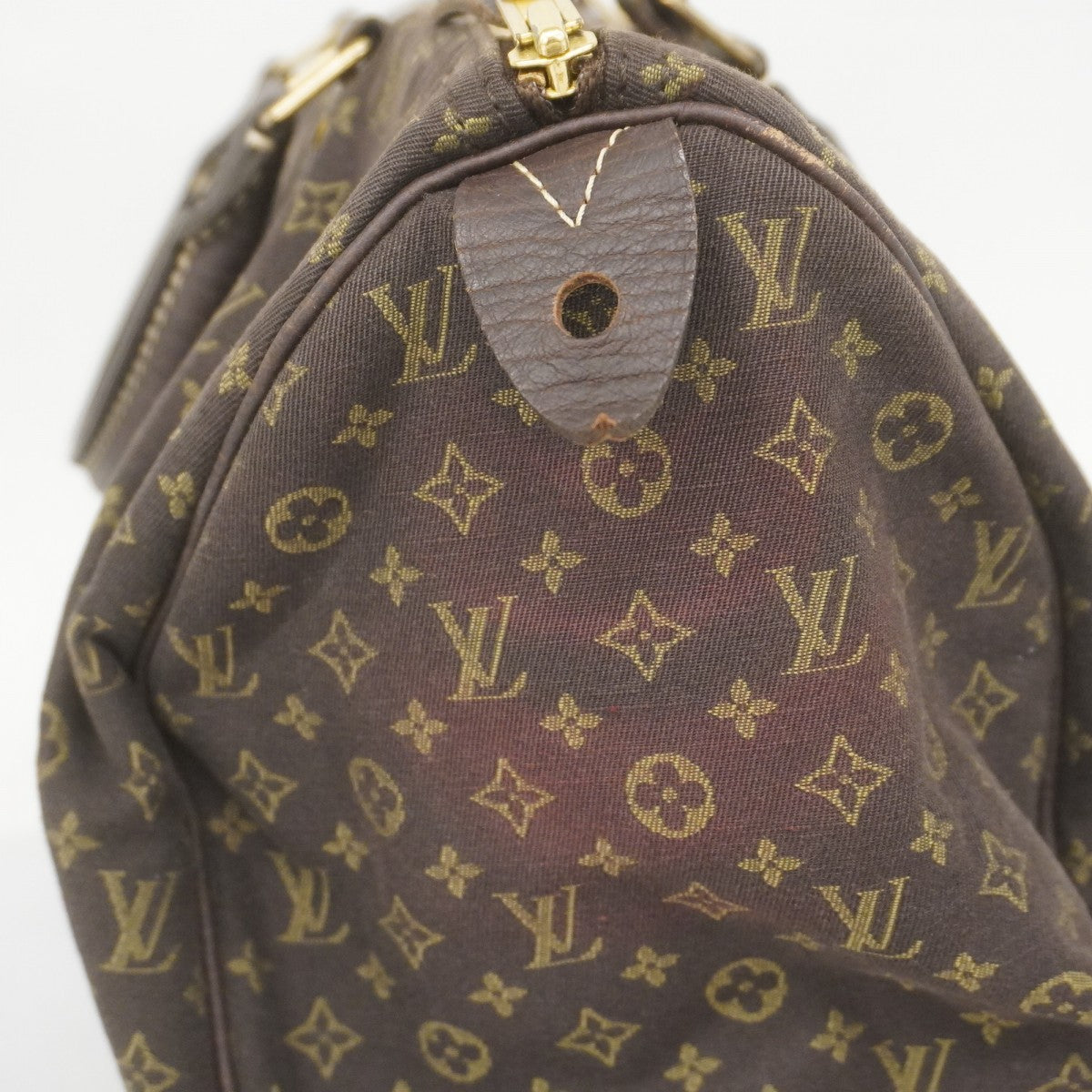 【5hc1954-h】ルイヴィトン ハンドバッグ モノグラム・ミニラン スピーディ30 M95224 エベヌ【中古】レディース