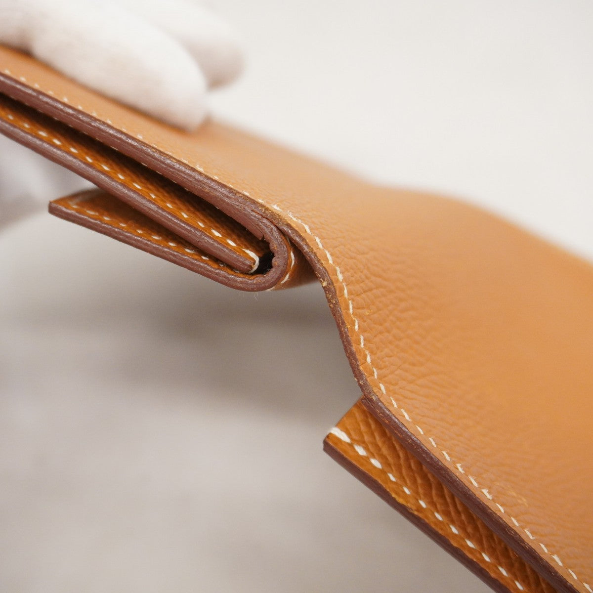 【5hc2399-h】エルメス コインケース ベアンミニ ヴォーエプソン ゴールド ゴールド金具 A刻印【中古】メンズ レディース ユニセックス