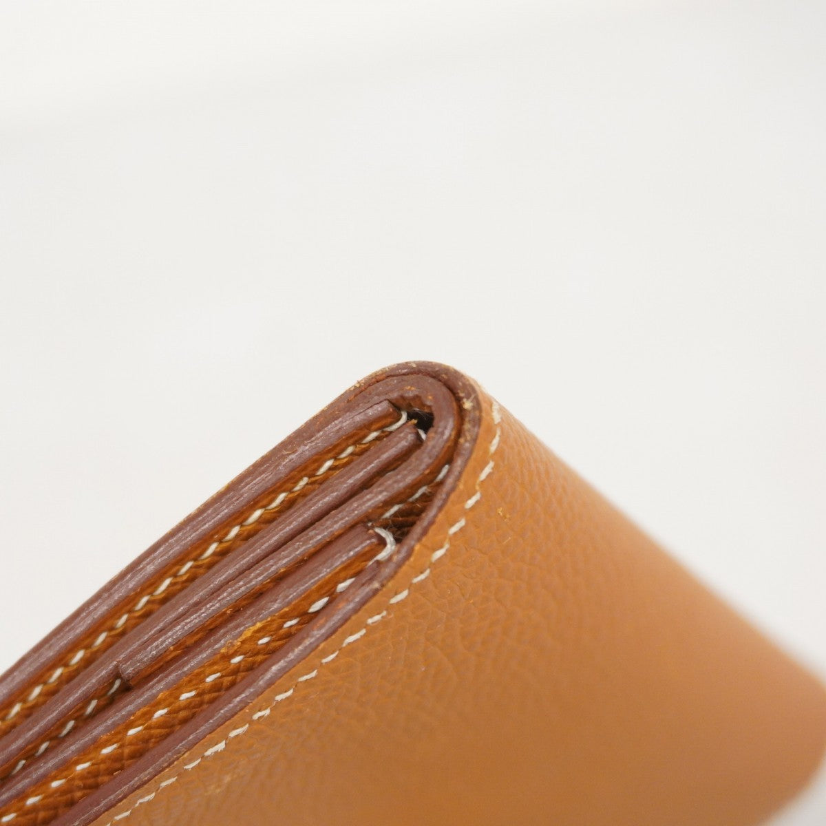 【5hc2399-h】エルメス コインケース ベアンミニ ヴォーエプソン ゴールド ゴールド金具 A刻印【中古】メンズ レディース ユニセックス