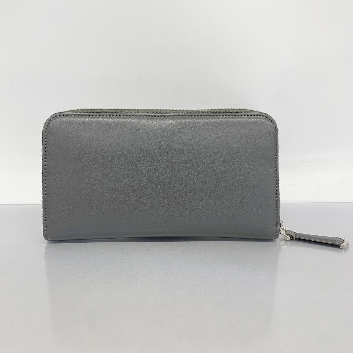 【5hc2701-h】フェンディ 長財布 レザー グレー マルチカラー シルバー金具【中古】レディース