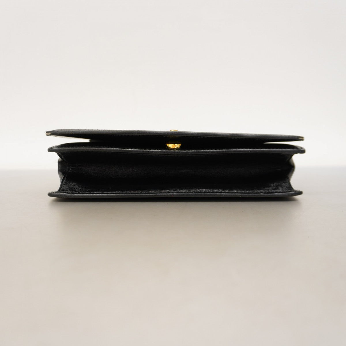 【5hd3266-h】プラダ ショルダーバッグ レザー ブラック ゴールド金具【中古】レディース
