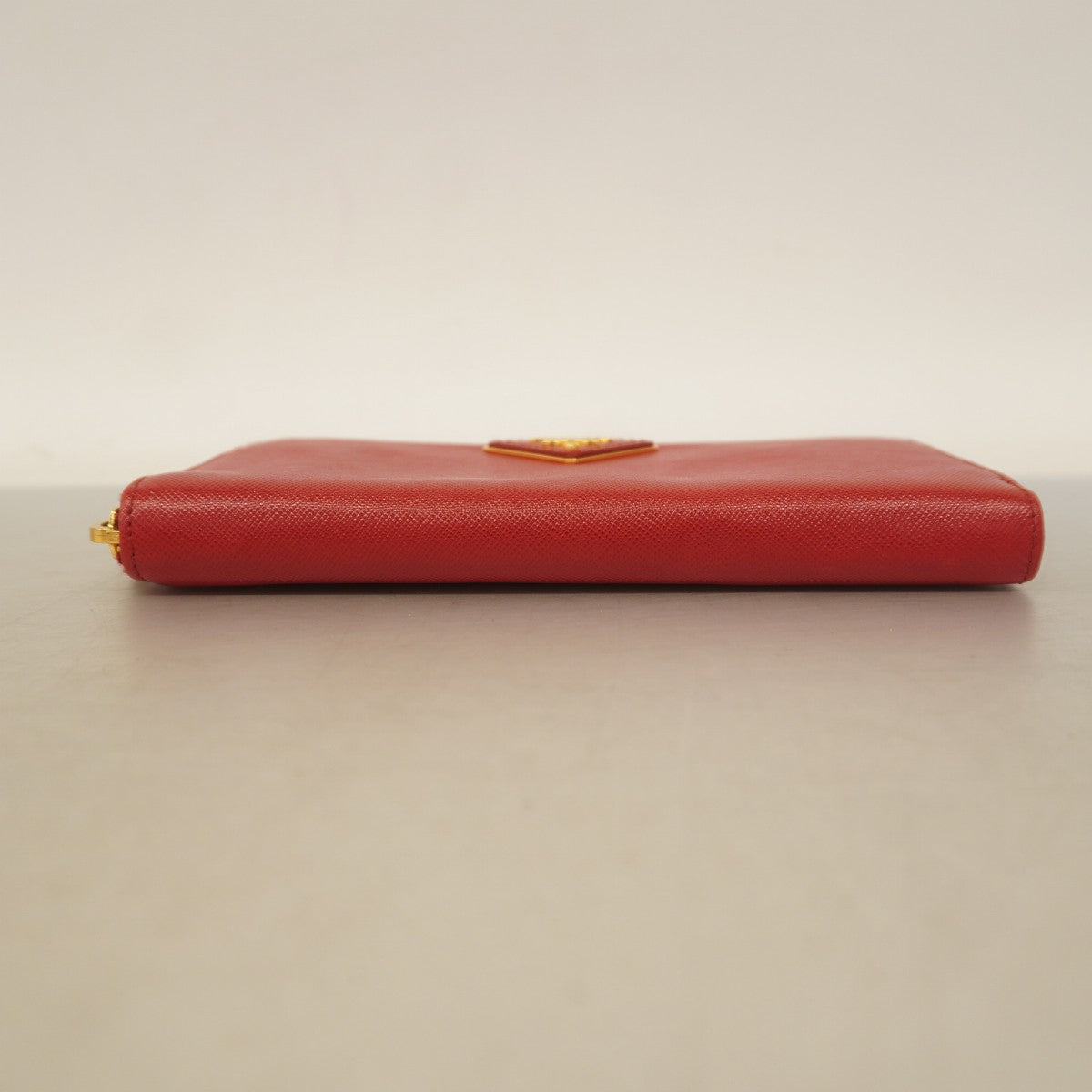 【5hd3464】プラダ 長財布 サフィアーノ レザー レッド ゴールド金具【中古】レディース