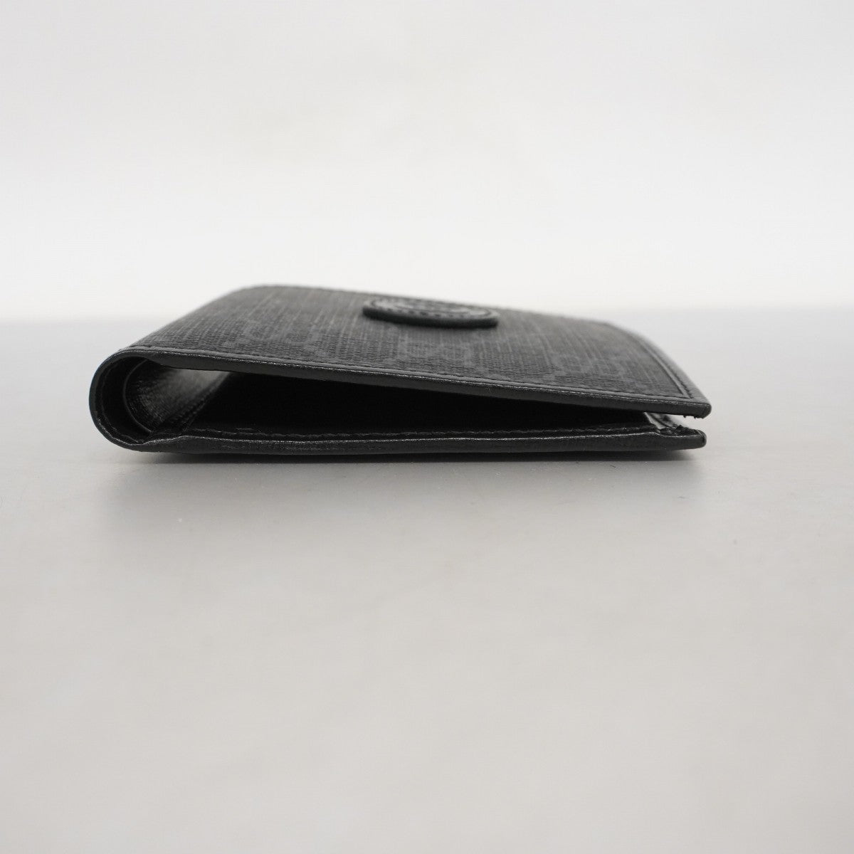 【5hd3983-h】グッチ 財布 インターロッキングG 673000 PVC ブラック【中古】レディース