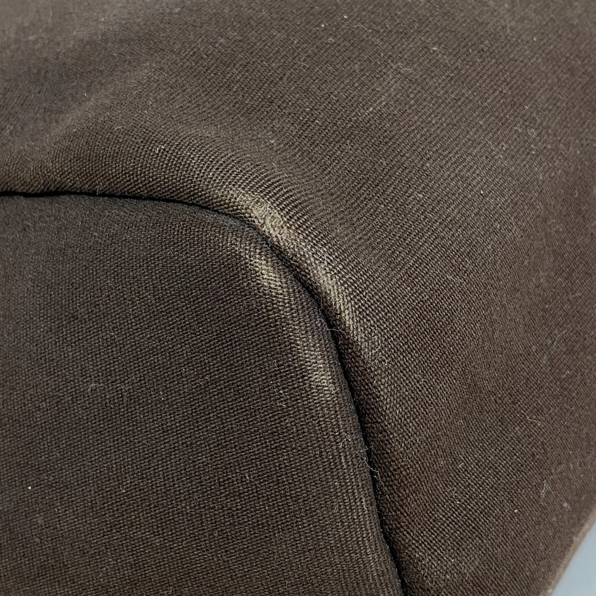 【5hd4160-h】エルメス ハンドバッグ エールバッグMM トワルオフィシエ ブラウン ゴールド金具 □F刻印【中古】レディース