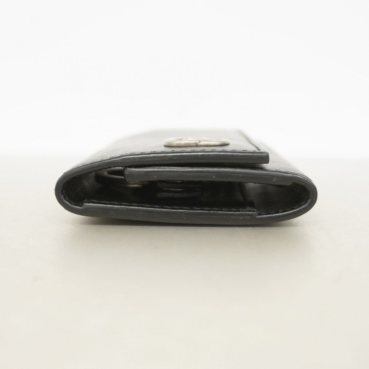 【5he4538】グッチ キーケース GGマーモント 435305 レザー ブラック シルバー金具【中古】メンズ レディース ユニセックス