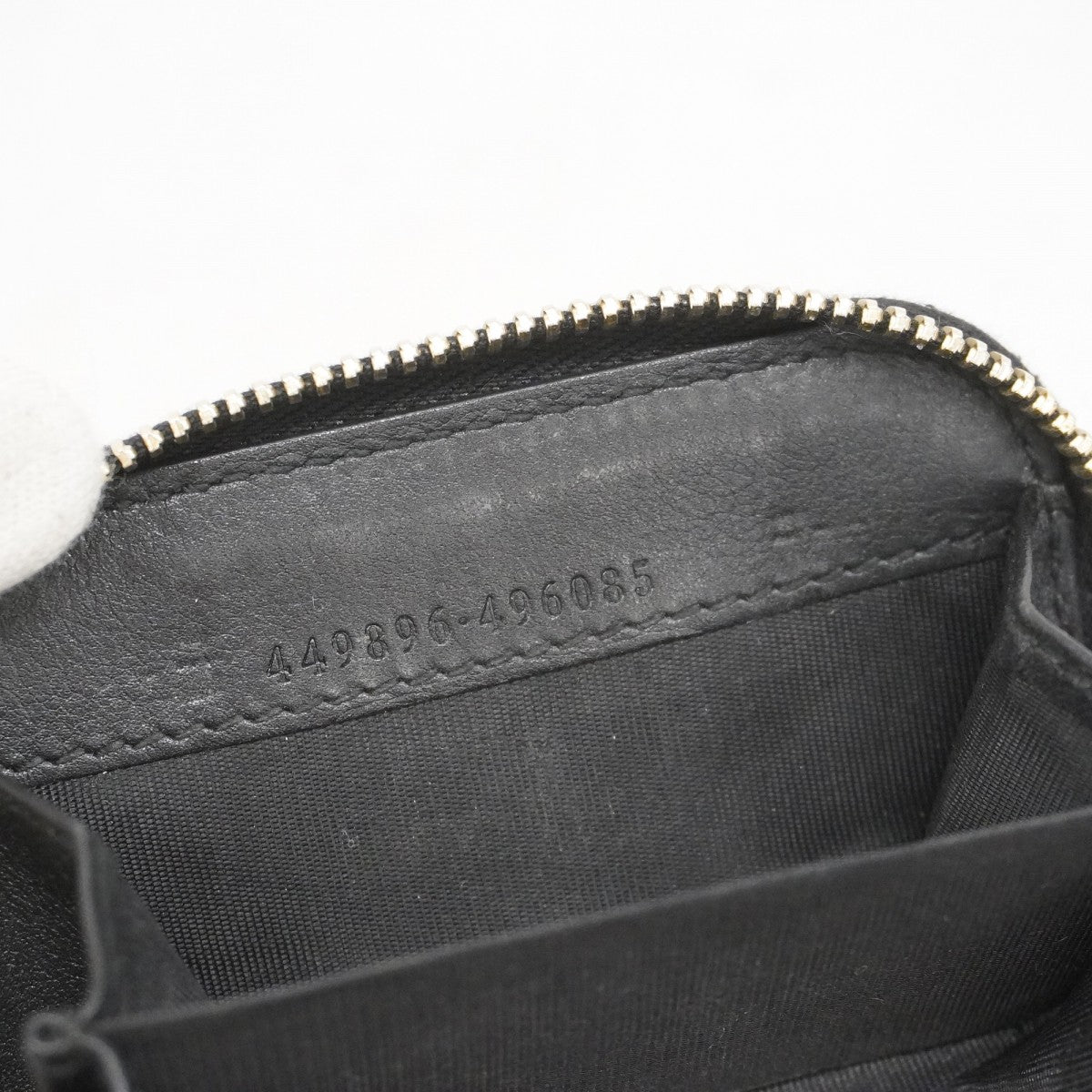 【5he4580】グッチ コインケース マイクログッチシマ 449896 レザー ブラック ゴールド金具【中古】メンズ レディース ユニセックス