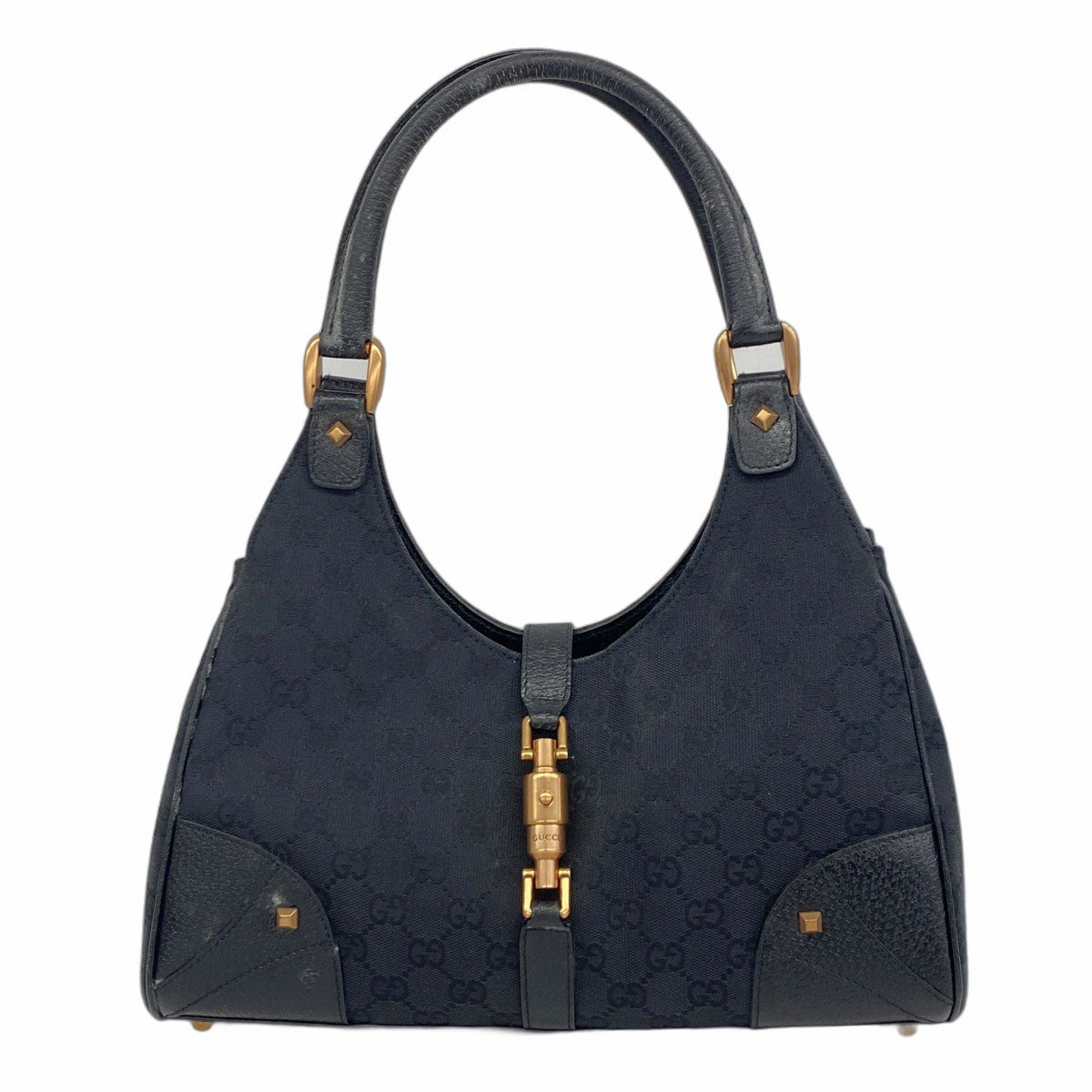 【美品】グッチ GG キャンバス ニュージャッキー 黒 楽天市場】グッチ GUCCI ニュージャッキー ワンショルダーバッグ