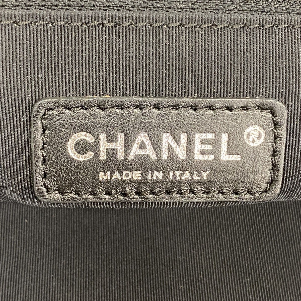 【5he4753-h】シャネル トートバッグ カメリア キャンバス ターコイズブルー ブラック シルバー金具【中古】レディース
