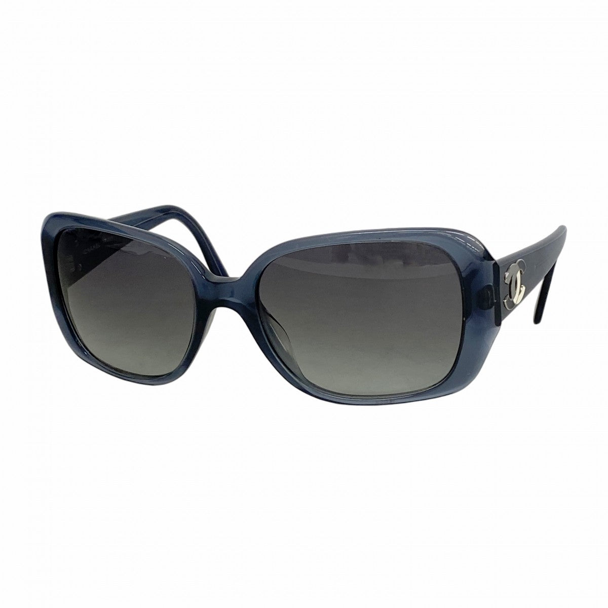【5he4783-h】シャネル サングラス 5101 プラスチック ブラック シルバー金具【中古】レディース